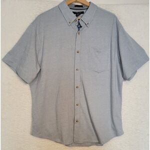 Mark Law‎ Mens Shirt Gray Size XL Short Sleeve NEW Button-Up 1300